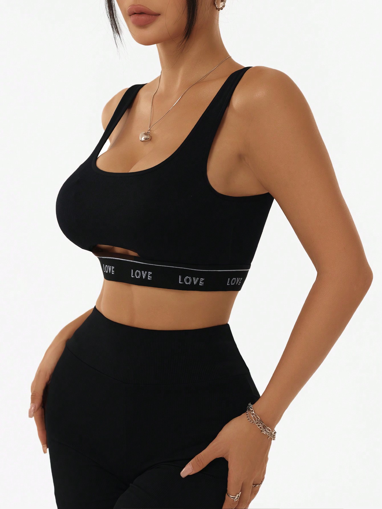 Women Ribbed U Neck Sports Bra - Tank Top Ribbed review and price
