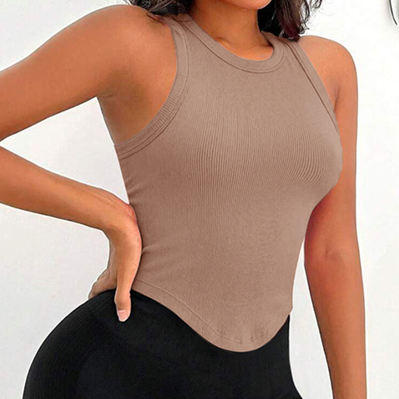 Womens Ribbed Racerback Curved - Tank Top Ribbed review and price