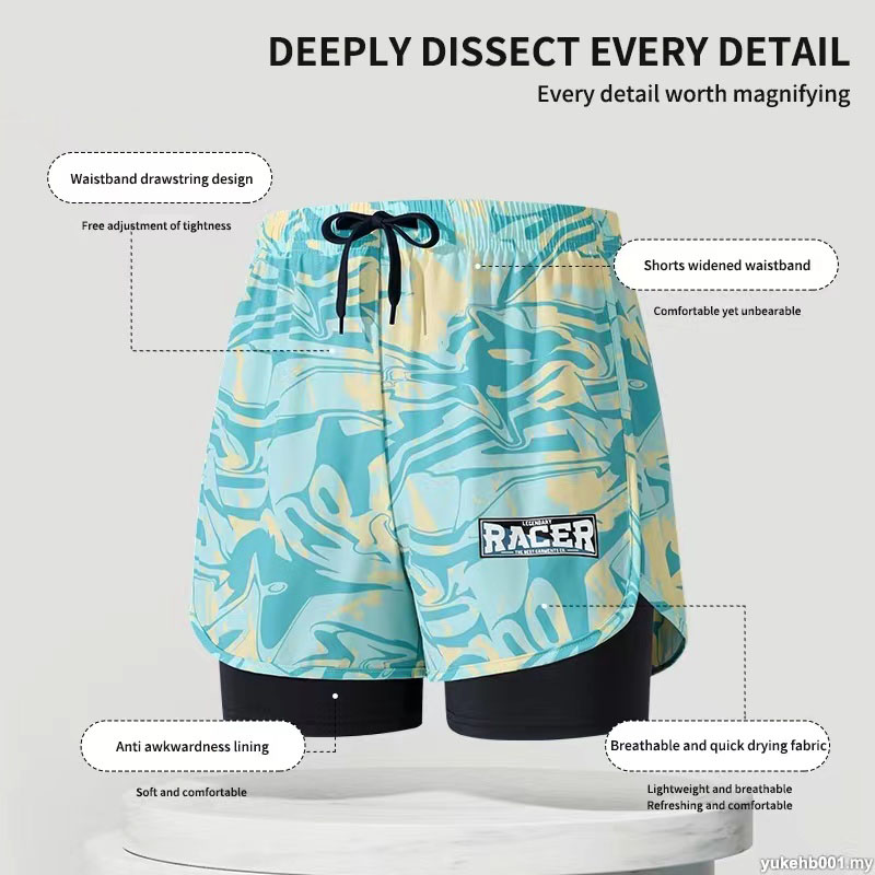 Swimming Trunks Adult Double L - Trunk Breathable Men review and price