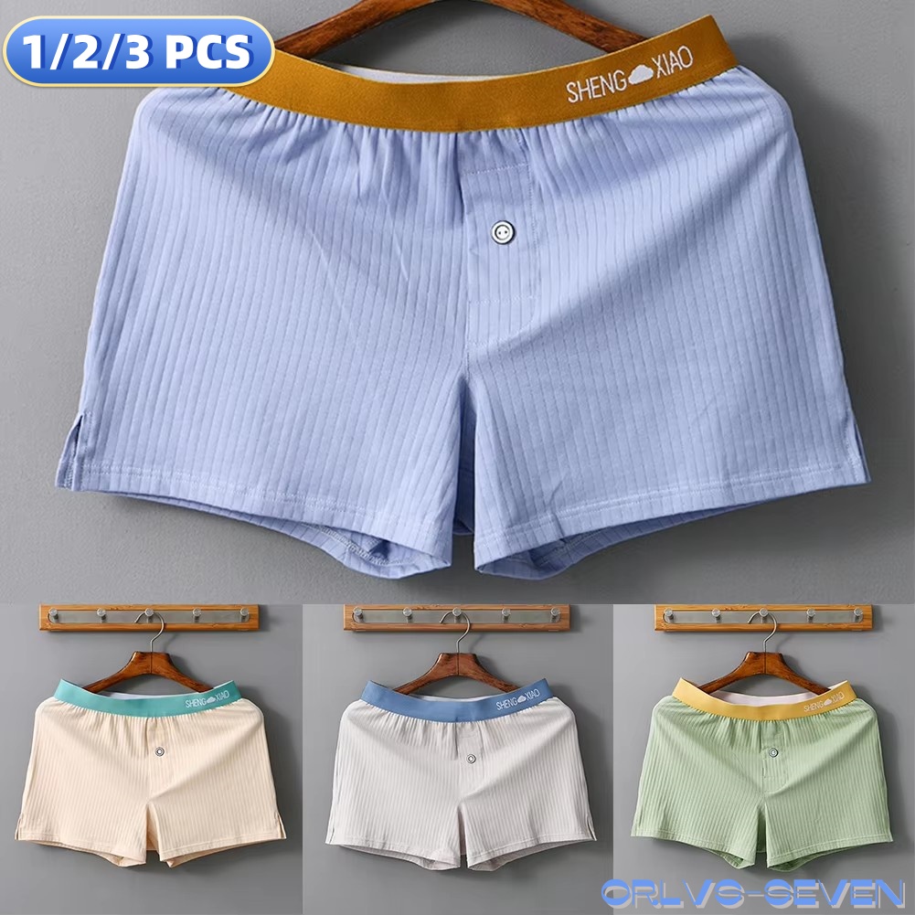 1/2/3 PCS Men's Panties Cotton - Trunk Breathable Men review and price