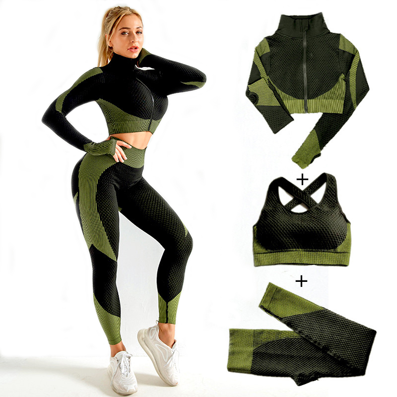 Women Seamless Yoga Sets 2Pcs/ - Compression Long Pant review and price