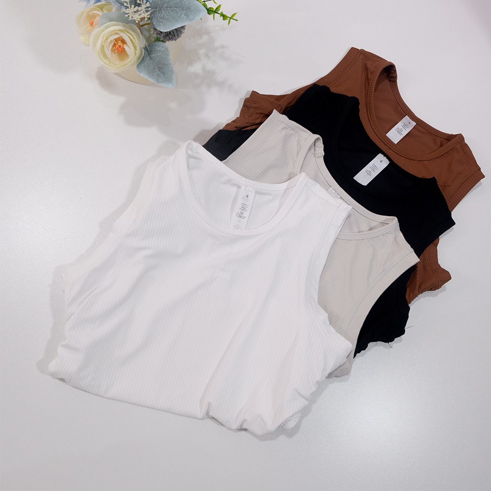 Summer Yoga Wear Ribbed Tank T - Tank Top Ribbed review and price